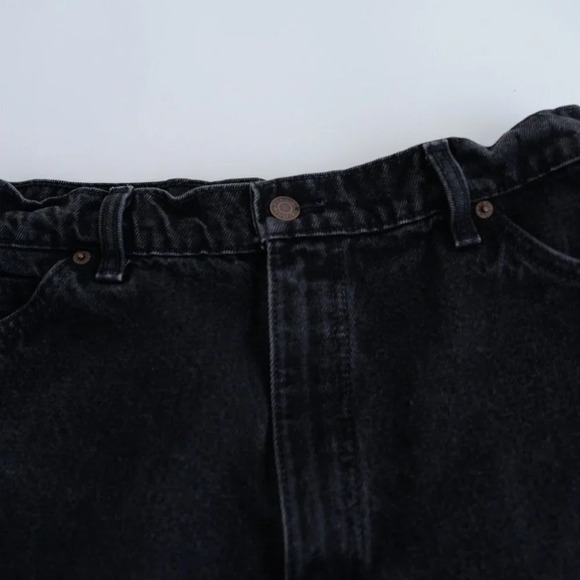 Vintage 70's Levi's 631 Orange Tag Black  Denim E999-10 Straight Leg Jeans 32 - Picture 12 of 14